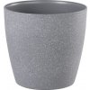 STREND PRO Garden Kvetináč Stone, 28x26 cm, sivý, efekt kameňa