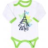 Dojčenské body s dlhým rukávom New Baby Towns zelené 62 (3-6m) Dojčenské body s dlhým rukávom New Baby Towns zelené 62 (3-6m)