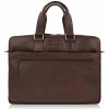 Paolo Peruzzi Pánska kožená taška na notebook AL-09-BR | hnedá AL-09-BR Paolo Peruzzi Pánska kožená taška na notebook AL-09-BR | hnedá AL-09-BR