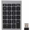 BEZDRÔTOVÁ NUMERICKÁ KLÁVESNICA USB PRE LAPTOP PC SIVÁ BEZDRÔTOVÁ NUMERICKÁ KLÁVESNICA USB PRE LAPTOP PC SIVÁ