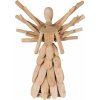 J-Line by Jolipa Prírodný drevený anjel z vetvičiek so šatkou Scarf branches - 26*9*36cm - J-Line by Jolipa J-Line by Jolipa Prírodný drevený anjel z vetvičiek so šatkou Scarf branches - 26*9*36cm - J-Line by Jolipa
