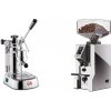 La Pavoni Professional Lusso + Eureka Mignon Specialita Compatto, CR chrome La Pavoni Professional Lusso + Eureka Mignon Specialita Compatto, CR chrome