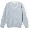 Compania Fantastica Svetre COMPAÑIA FANTÁSTICA Knit 10294 - Grey Šedá Compania Fantastica Svetre COMPAÑIA FANTÁSTICA Knit 10294 - Grey Šedá
