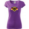 Nemecká orlica a vlajka - Dámske tričko Pure - XL ( Fialová ) Nemecká orlica a vlajka - Dámske tričko Pure - XL ( Fialová )