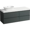 Laufen Lani - Umývadlová skrinka, 58x137x49 cm, 4 zásuvky, výrez vľavo, sivá/biela H4045821122661 Laufen Lani - Umývadlová skrinka, 58x137x49 cm, 4 zásuvky, výrez vľavo, sivá/biela H4045821122661
