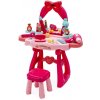 Baby Mix Detský toaletný stolík s hudbou a stoličkou Baby Mix Detský toaletný stolík s hudbou a stoličkou