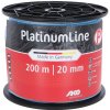 Vodivá páska 20mm Platium 200 m, modrá/biela na elektrický ohradník Vodivá páska 20mm Platium 200 m, modrá/biela na elektrický ohradník