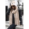 Fashionweek Súprava dámskej čiapky, šálu a rukavíc JK-VOUGE Farba: Béžová, Veľkosť: Universal Fashionweek Súprava dámskej čiapky, šálu a rukavíc JK-VOUGE Farba: Béžová, Veľkosť: Universal