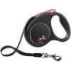 Vodítko Flexi Black Design páska S ružovej 5m Vodítko Flexi Black Design páska S ružovej 5m