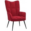 vidaXL Relaxačné kreslo vínovo-červené zamat vidaXL Relaxačné kreslo vínovo-červené zamat