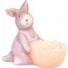 MagicHome Dekorácia MagicHome, Zajačik ružový, terakota, veľkonočný, 12x7x10,5 cm MagicHome Dekorácia MagicHome, Zajačik ružový, terakota, veľkonočný, 12x7x10,5 cm
