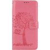 TopQ Knižkové puzdro na Realme C21Y Ružový strom sovičky