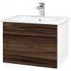 Dreja Umývadlová skrinka ASTON SZZ 60 - N01 Biela lesk / Úchytka T07 / D06 Orech Dreja Umývadlová skrinka ASTON SZZ 60 - N01 Biela lesk / Úchytka T07 / D06 Orech