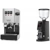 Gaggia New Classic E24 BC, stainless steel + Eureka Atom W 75, black Gaggia New Classic E24 BC, stainless steel + Eureka Atom W 75, black