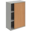 Policová skriňa Strong P, 80x115,2x40 cm, buk/sivá Policová skriňa Strong P, 80x115,2x40 cm, buk/sivá