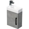 Kúpeľňová skrinka s umývadlom SAT Cube Way 40x47,5x20 cm betón mat CUBE320401DCBE Kúpeľňová skrinka s umývadlom SAT Cube Way 40x47,5x20 cm betón mat CUBE320401DCBE