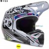 Fox V1 Image Cosmo helmet, bielo čierna, L Fox V1 Image Cosmo helmet, bielo čierna, L