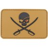 MFH 3D nášivka na suchý zips lebka s mečom, coyote tan MFH 3D nášivka na suchý zips lebka s mečom, coyote tan