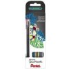 Pero gelové Pentel Hybrid Dual Metallic K110 - černé, červené, stříbrné, zlaté 1mm / sada 4ks Pero gelové Pentel Hybrid Dual Metallic K110 - černé, červené, stříbrné, zlaté 1mm / sada 4ks