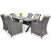 Focus Garden Focus Napoli 6+1 záhradná jedálenská súprava, tmavosivá 002698 Focus Garden Focus Napoli 6+1 záhradná jedálenská súprava, tmavosivá 002698