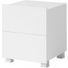 ArtGiB Nočný stolík CALABRINI C-13 | biela/biely lesk ArtGiB Nočný stolík CALABRINI C-13 | biela/biely lesk
