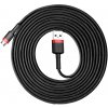 Baseus CAMKLF-H91 Cafule Cable odolný nylonový USB / micro USB 2A, 3m, černo-červený