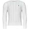 Polo Ralph Lauren svetre PULL COL ROND EN MAILLE TORSADEE biela