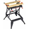 Čierna & Decker WM550 - Prenosný pracovný stôl - kov - drevo - čierny - 61 cm - 21,8 cm - 83 cm