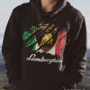 Mikina s potlačou LAMBHORGHINI Pánsky Čierna M Mikina s potlačou LAMBHORGHINI Pánsky Čierna M