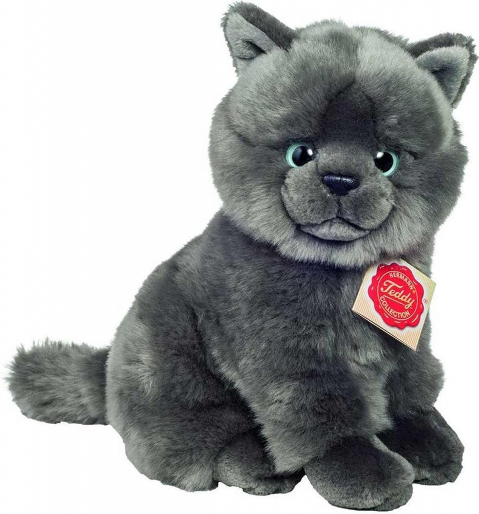 Teddy Hermann mačka kartúzka Chartreux 20 cm