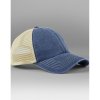 Šiltovka Beechfield 6 Panel Vintage Trucker - modrá-béžová Šiltovka Beechfield 6 Panel Vintage Trucker - modrá-béžová