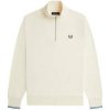 Fred Perry Mikiny Half Zip Sweatshirt Ecru/Court Blue/Oxblood viacfarebny Fred Perry Mikiny Half Zip Sweatshirt Ecru/Court Blue/Oxblood viacfarebny