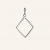 SilveAmo Strieborný prívesok Kosoštvorec P21045