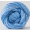 Ovčie rúno česané - svetlo modrý melír Ovčie rúno česané - svetlo modrý melír