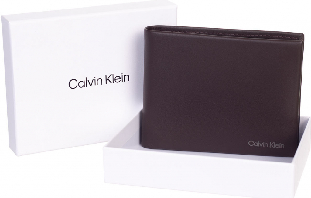 Calvin Klein peňaženka 8720108585163 Tmavo hnedá UNI