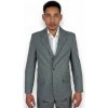 Pánske spoločenské sako šedej farby sivá 48 Pánske spoločenské sako šedej farby sivá 48