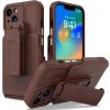 AppleMix Apple iPhone 14 Plus - odolný + držiak na opasok - kávovo hnedé AppleMix Apple iPhone 14 Plus - odolný + držiak na opasok - kávovo hnedé