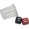 Diablo picante dice game verb body part with cup