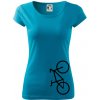 Bicykel na výšku - Dámske tričko Pure - M ( Svetlý tyrkys ) Bicykel na výšku - Dámske tričko Pure - M ( Svetlý tyrkys )