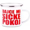Valach Plechový hrnček Dajce mi šicke pokoj červený 300 ml