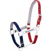 Equestro Set ohlávky s vodítkom Flaggy ro navy/white/red