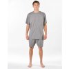 Gina pánske krátke pyžamo z bavlny 79194P šedá pepermintová