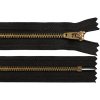 Kovový zips YKK No 4 dĺžka 20 cm (jeansový) čierna 1ks