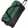 Travelite Basics Trolley Travel Bag Black/green taška Travelite Basics Trolley Travel Bag Black/green taška