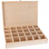 ČistéDrevo Drevená krabička na čaj (24 priehradiek) ČistéDrevo Drevená krabička na čaj (24 priehradiek)