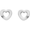 Hot Diamonds Strieborné srdiečkové náušnice s pravými diamantmi Amulets DE616 Hot Diamonds Strieborné srdiečkové náušnice s pravými diamantmi Amulets DE616