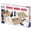 Stolová hra na drevo Šach a dáma Stolová hra na drevo Šach a dáma