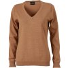 James & Nicholson Svetr JN 658 s výstřihem do V, dámský COT02065802405-camel 2XL Camel James & Nicholson Svetr JN 658 s výstřihem do V, dámský COT02065802405-camel 2XL Camel