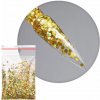 Ozdoby na nechty Confetti Dots č. 2 – zlaté konfety 5 g Ozdoby na nechty Confetti Dots č. 2 – zlaté konfety 5 g