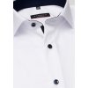 ETERNA Modern Fit pánska košeľa biela nie presvitajúca s tmavo modrým kontrastom Non iron Cover, Veľkosť 46 ETERNA Modern Fit pánska košeľa biela nie presvitajúca s tmavo modrým kontrastom Non iron Cover, Veľkosť 46